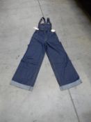 *8 Leigh Indigo Denim Dungarees Size: 16