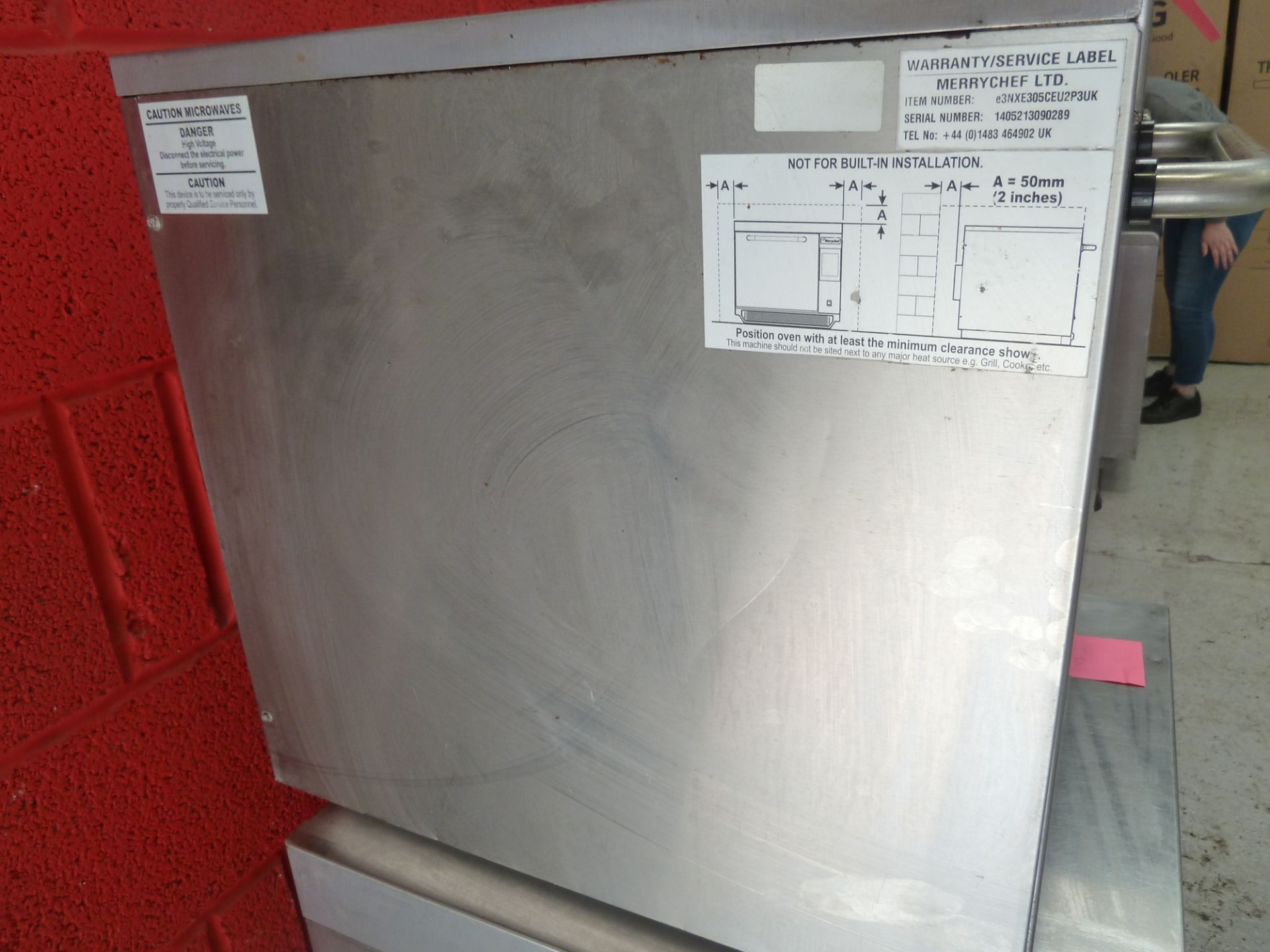 * Merrychef e3 high speed combi microwave oven fully serviced by merrychef - working order - Image 3 of 3