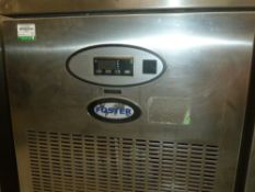 * Foster 2 Door fridge, complete with shelves, good clean condition. (860H x 1825W x 805D)