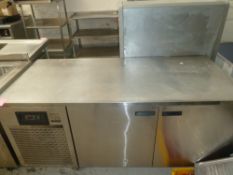 * Gastro pro 2 door, good condition, complete with shelves. (840H x 1830W x 805D)