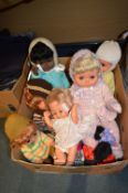 Box of Vintage Dolls