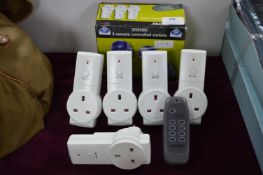 Five Status Remote Controlled Electrical Sockets