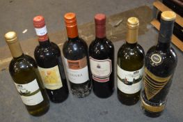 Six Bottles of Assorted Red Wines