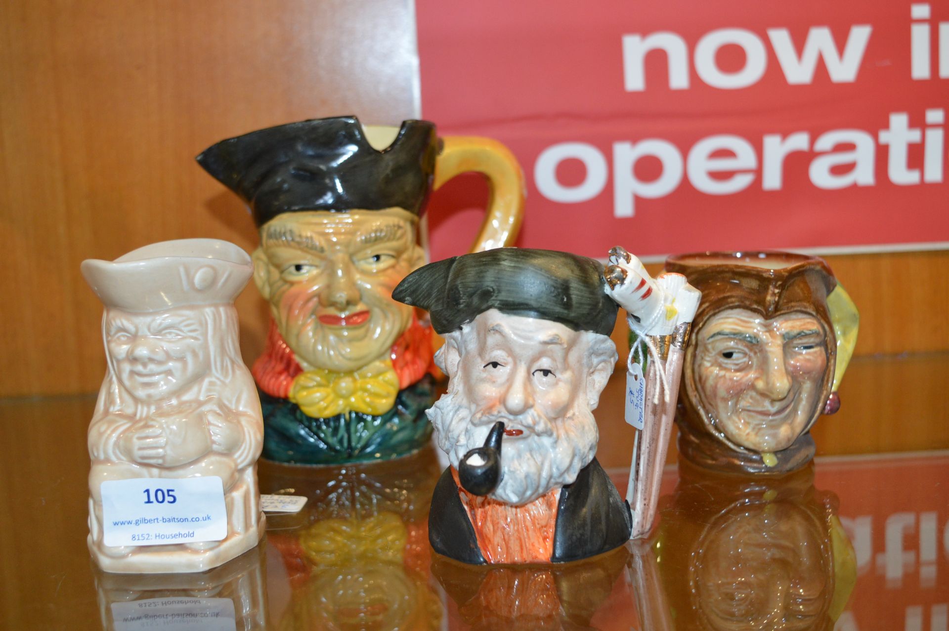 Four Character Jugs