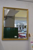 Gilt Framed Bevelled Edge Wall Mirror