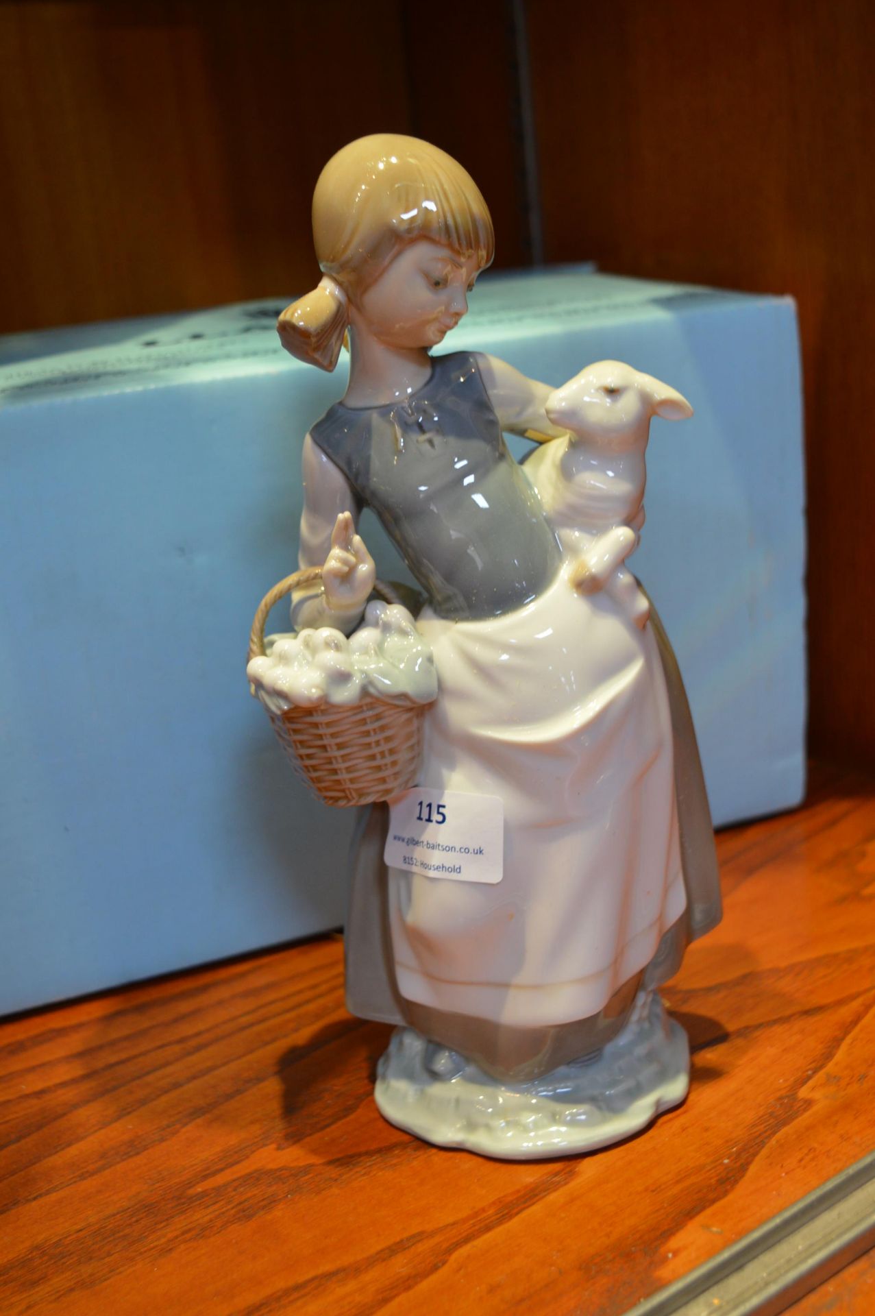 Lladro Figurine - Girl with Lamb