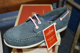 Catesby Navy Deck Shoes Size: 7