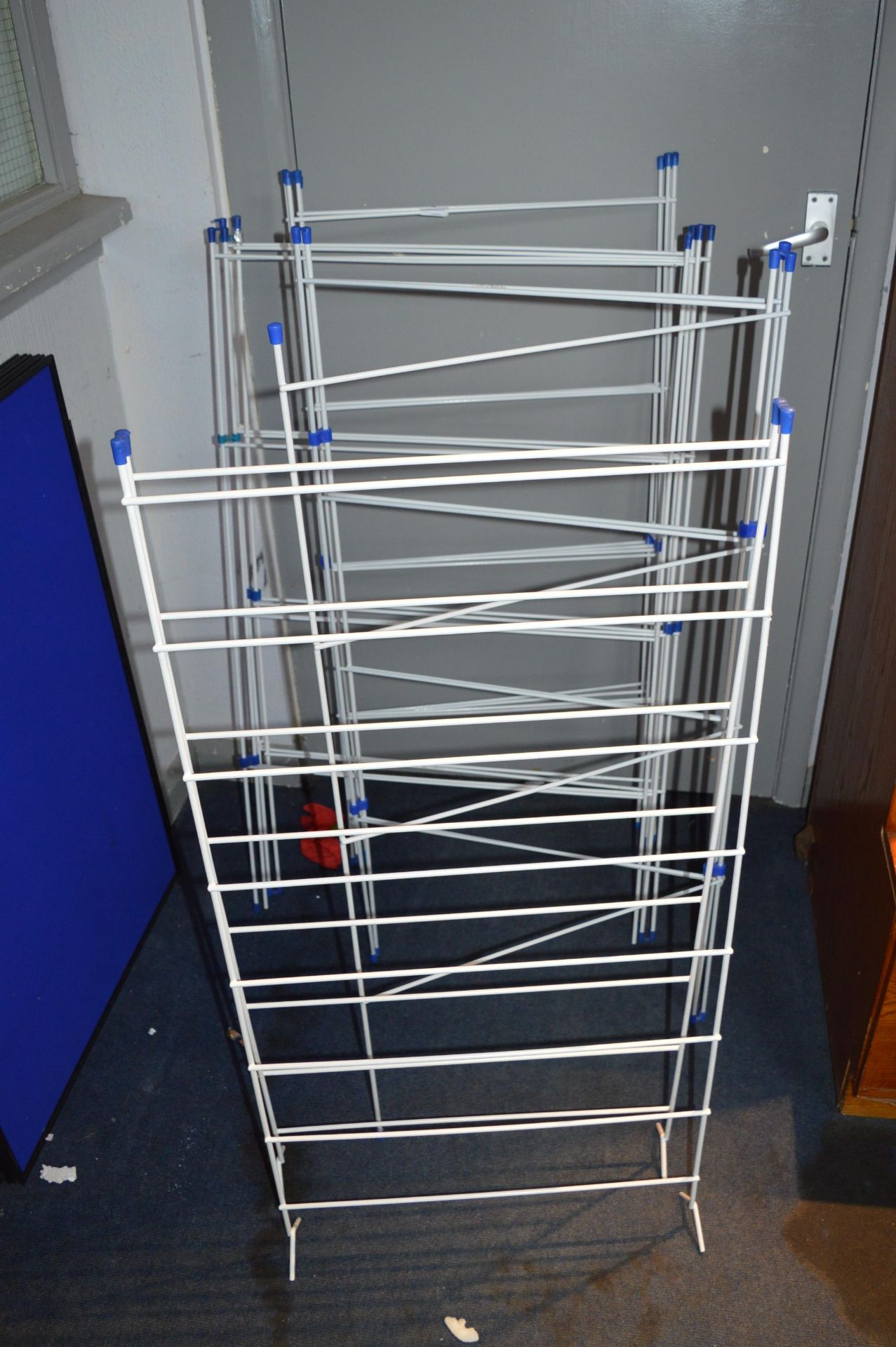 Four Folding Metal Laundry Drying Racks