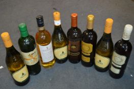 Eight Bottles of Assorted White Wines