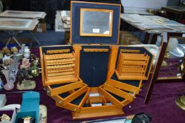 Expanding Wooden Jewellery Cabinet