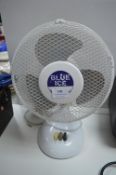 Blue Ice Oscillating Desk Fan