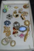 Costume Jewellery Brooches