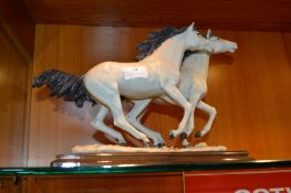 Figurine of a Pair of Stallions