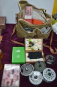 Shakespeare Fishing Bag and Contents Including 5 F