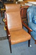 Leatherette Upholstered Armchair