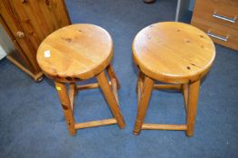 Two Pine Stools