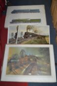 Railway Prints; Assorted Steam Trains Including Flying Scotsman, etc.