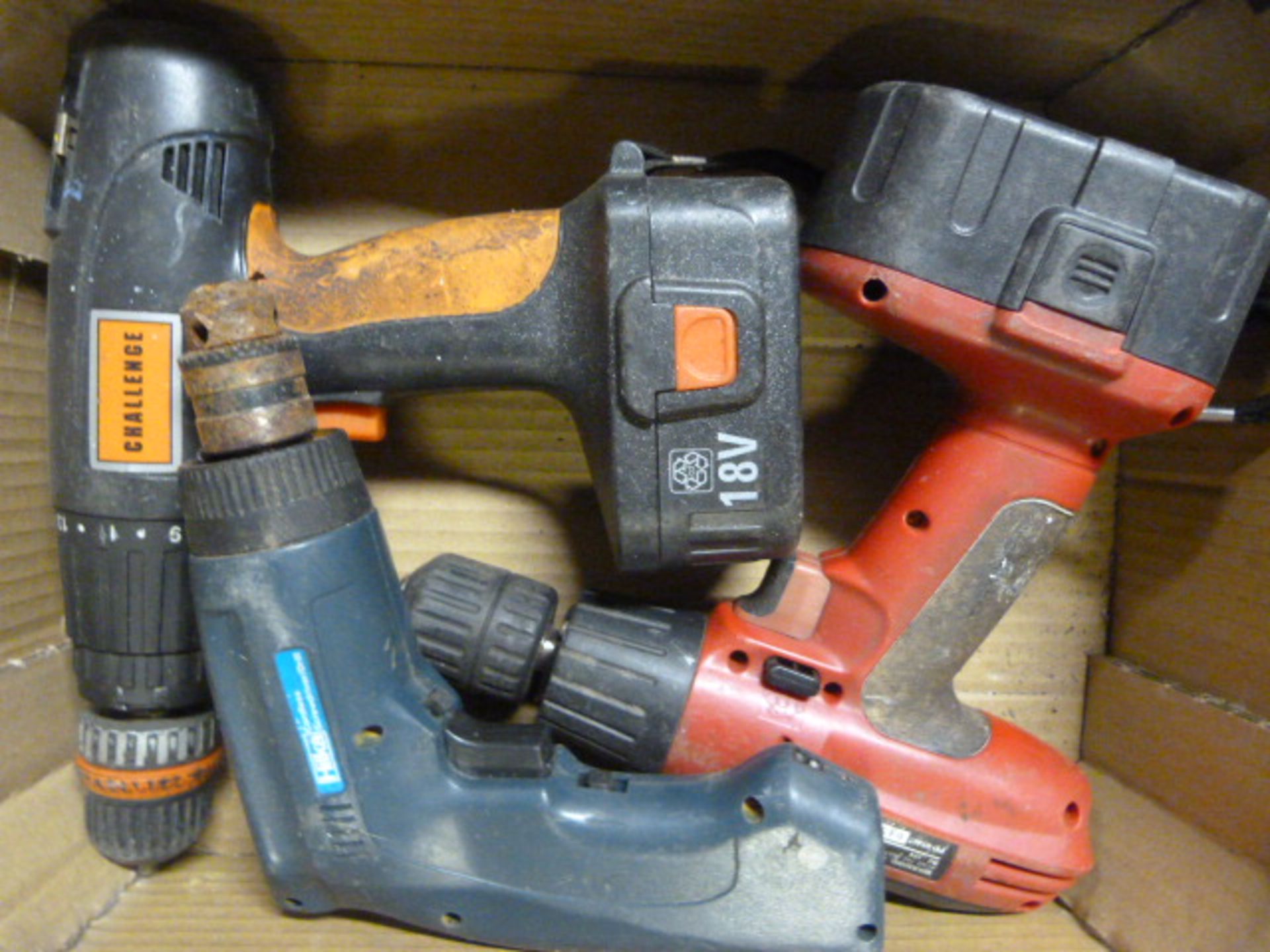 Three Cordless Drills