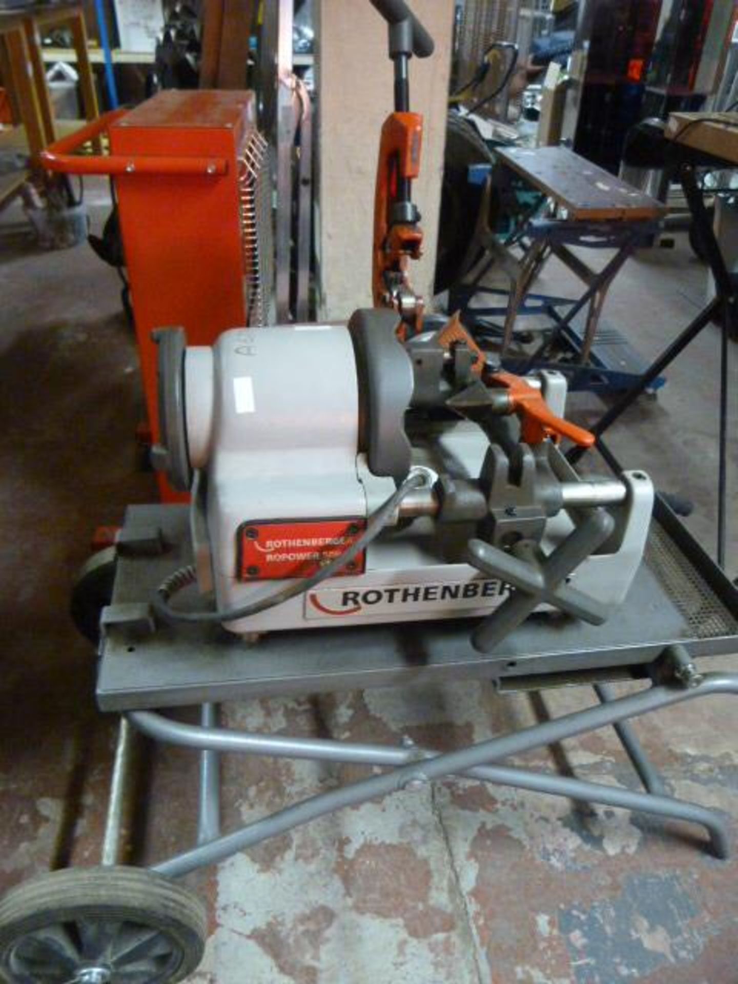 *Rothenberger 50R 110v Pipe Threader on Trolley