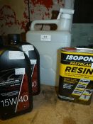 *Two 1L Bottles of 15W/40 Engine Oil, Plastic Wate