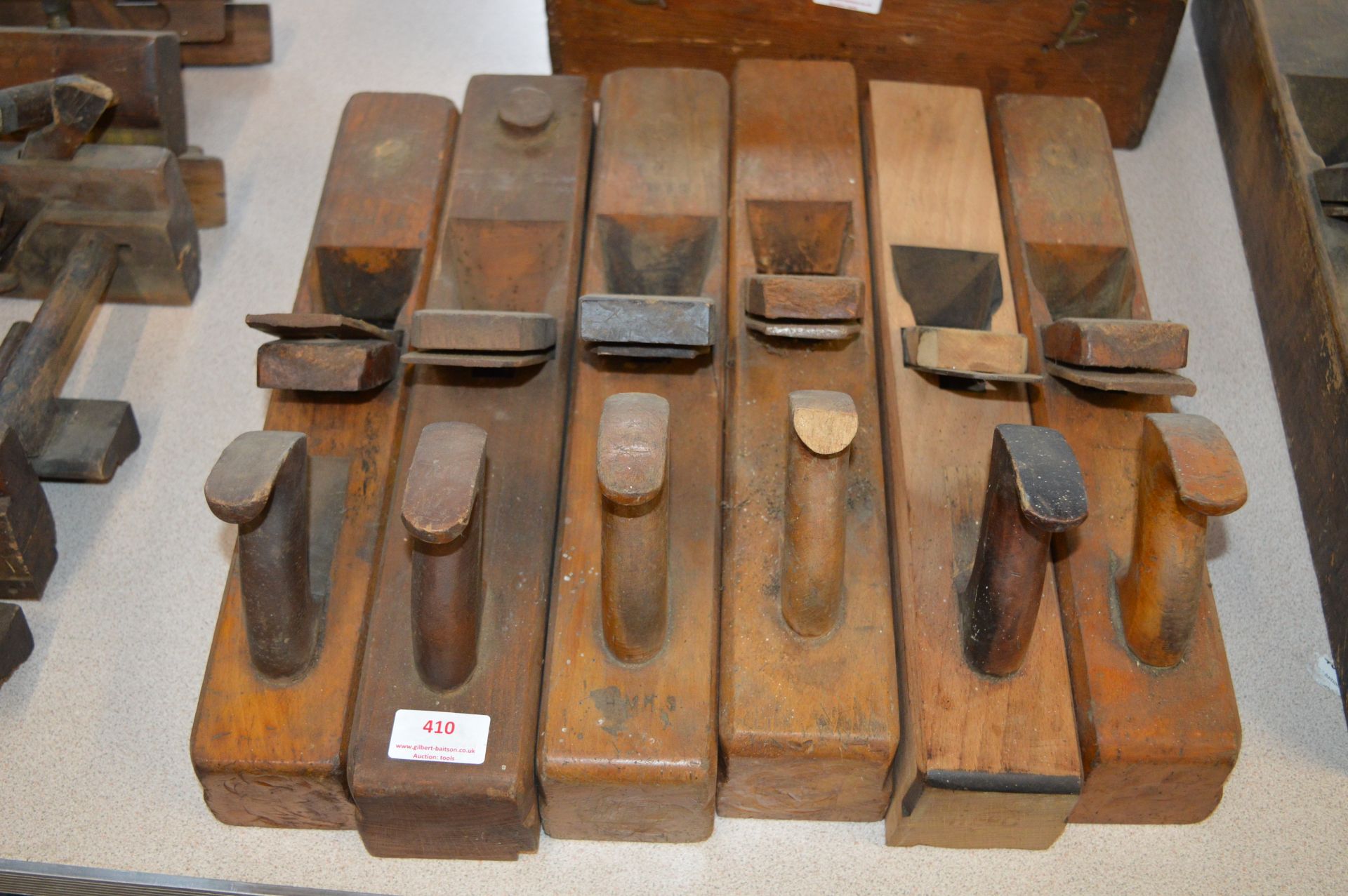 Six Boxwood Jack Planes