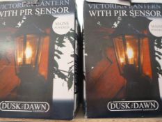 *Two Victorian Style Lanterns with PIR Sensors