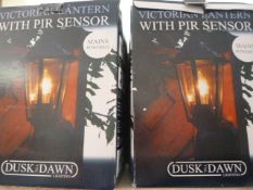 *Two Victorian Style Lanterns with PIR Sensors