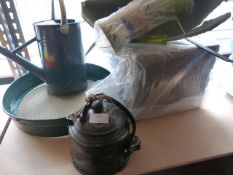 *Garden Items Including Watering Can, Sieve, Bird