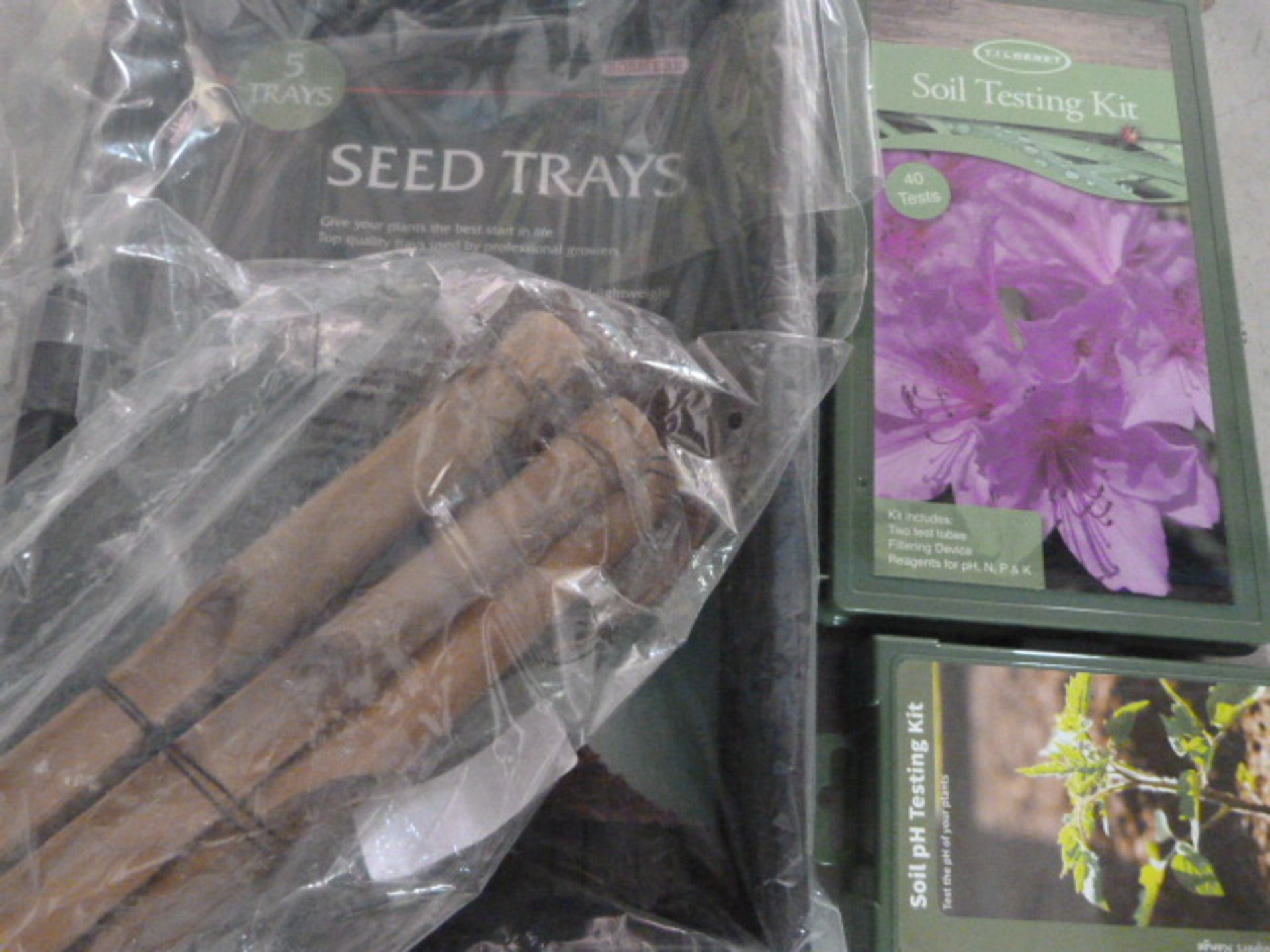 *Soil Testing Kits, Wind Chimes and Seed Trays