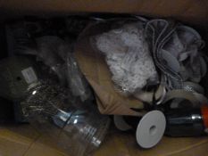 *Box of Assorted Haberdashery; Edging, Paperclips,