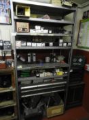 *Contents of Shelving to Include Various Solenoids, Spare Parts, Manuals, etc.