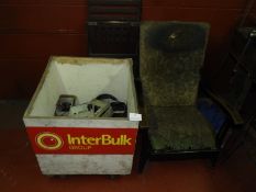 *Mobile Storage Box, Folding Chair and a 1950's Easy Chair