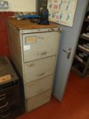*Four Drawer Foolscap Filing Cabinet and Contents