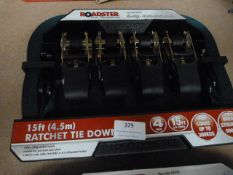 *15ft Ratchet Tie Downs 4pk