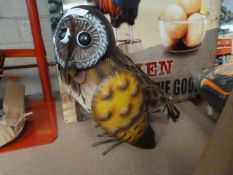 *Decorative Tin Owl