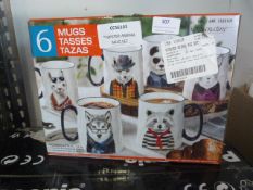 *Hipster Animal Mug Set