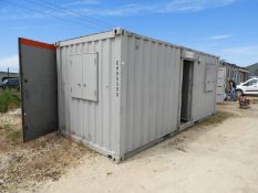 *20x8ft Site Security Cabin with Widows and Side Access Door