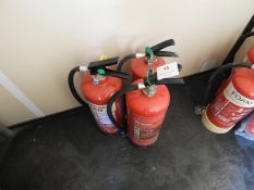 *Foam, Water and Dry Powder Fire Extinguishers