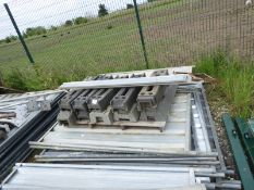 *Ten Sheets of Galvanised Site Fencing Complete with Supports and Blocks