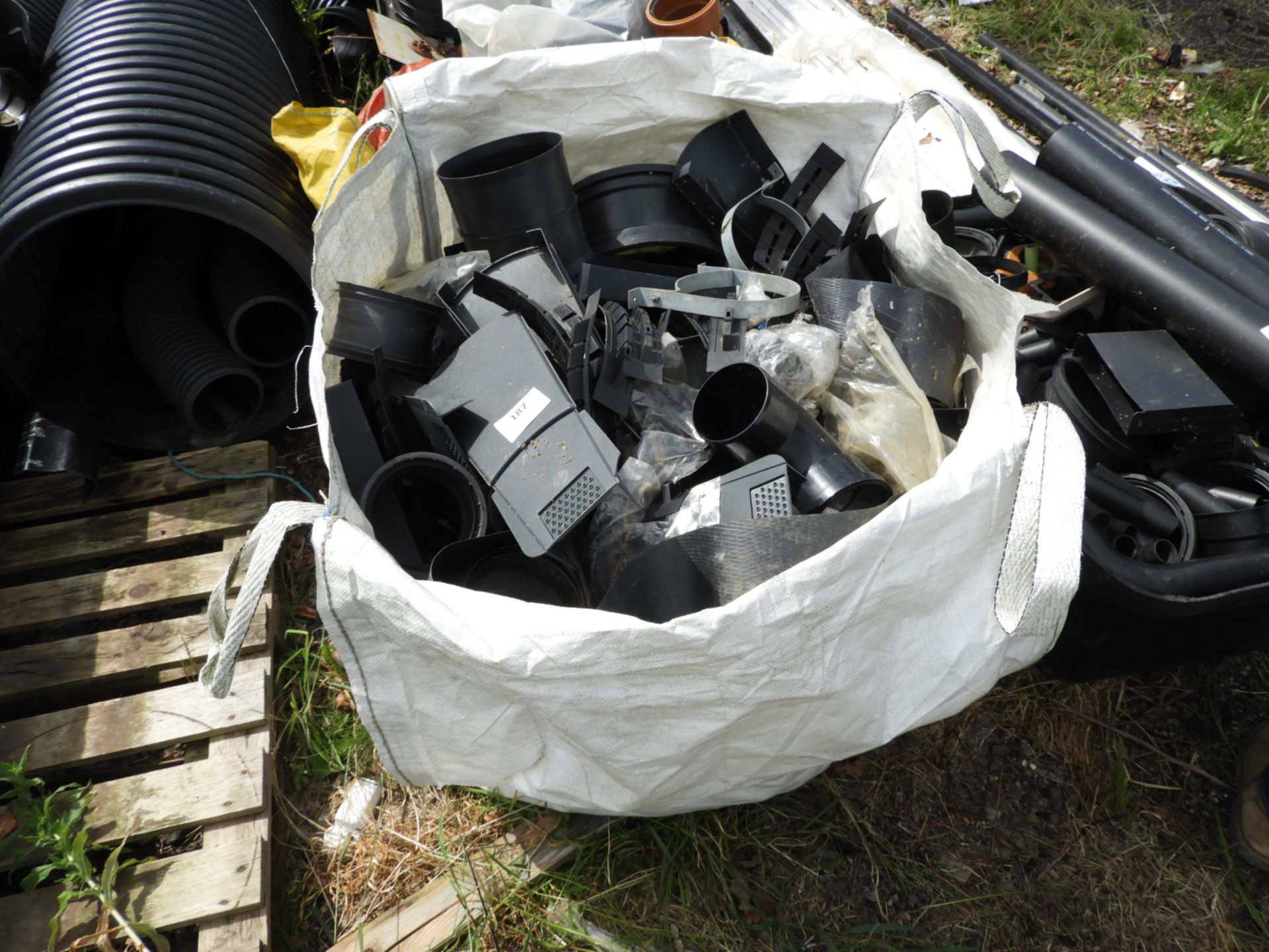 *Bag Containing Assorted DPC Drainage Collars, Flexible Pipe Connectors, etc.