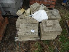 *Pallet of Simulated Sandstone Coping Stones, etc.