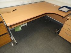 *L-Shape Office Desk with Right Hand Return 120x18