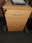 *Standalone Three Drawer Unit in Light Beech and S