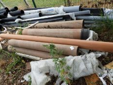 *Two Pallets Containing a Quantity of Clay Drainage Pipes and Fittings plus Loose Items