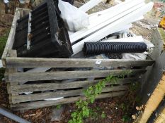 *1 Tonne Potato Crate Containing Assorted Fittings, Ducting, Stainless Steel Wall Ties, etc.