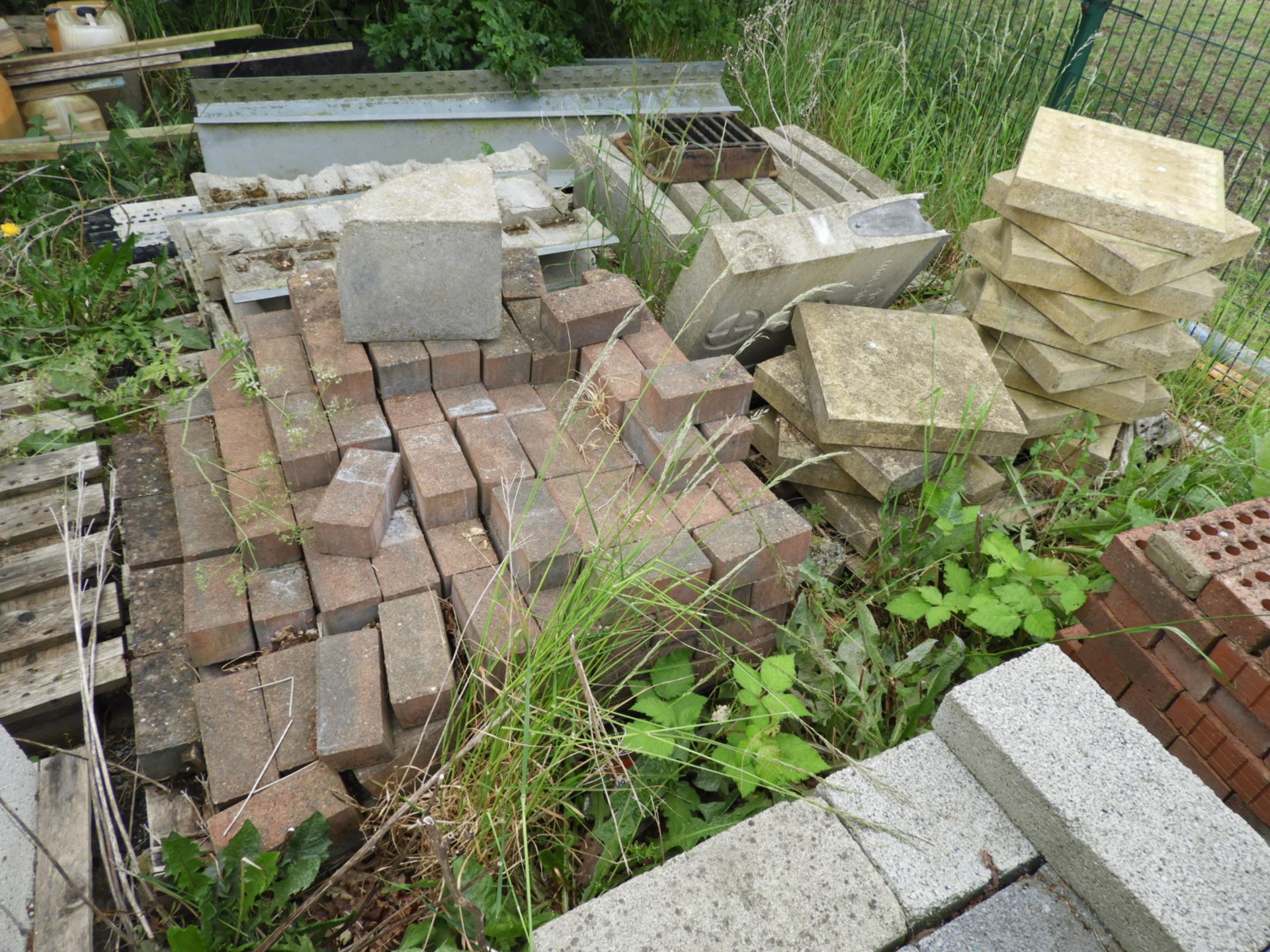 *Six Pallets Containing Assorted Brick Sets, Road Curbs, Tactile Paving... - Image 2 of 2