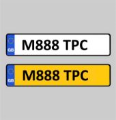 *Set of Cherish Number Plate M888 TPC