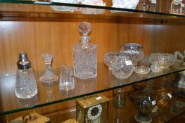 Cut Glass Crystal Flower Vases, Decanters, etc.