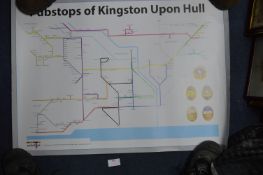 Pubs Stops of Kingston Upon Hull Poster
