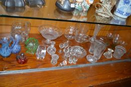 Assorted Glassware, Bols, Dishes, Vases, etc.